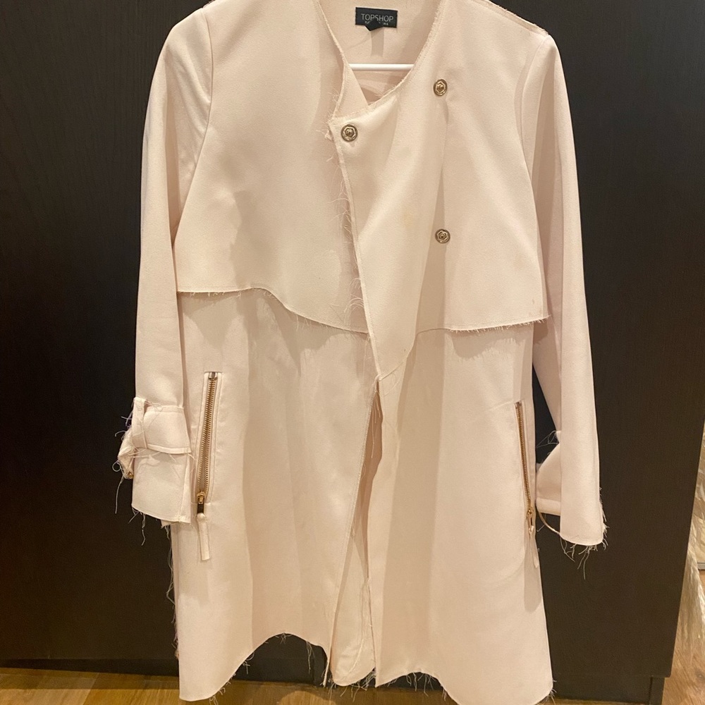 Topshop sold out light pink coat size 2